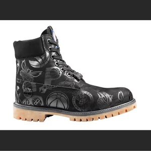 Timberland x nba all star Black Patterned Men's Boots